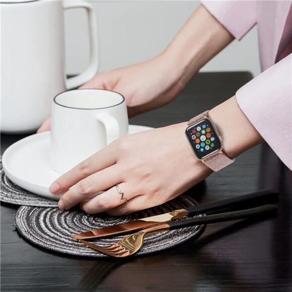 3 Pack Shiny Bands Compatible with Apple Watch Band for Women 38mm 40mm 41mm - Picture 5 of 7